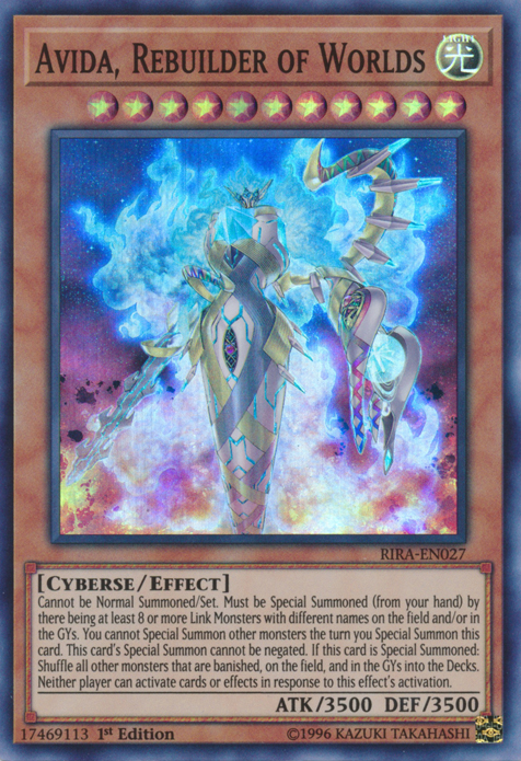 Avida, Rebuilder of Worlds [RIRA-EN027] Super Rare | Devastation Store