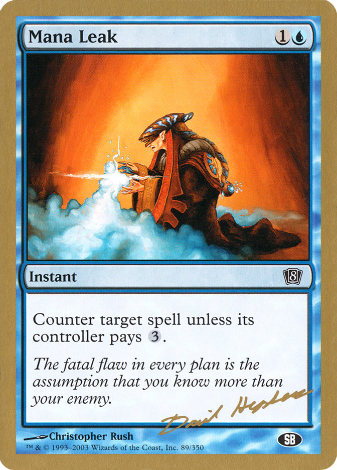 Mana Leak (Dave Humpherys) (SB) [World Championship Decks 2003] | Devastation Store
