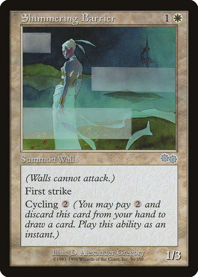 Shimmering Barrier [Urza's Saga] - Devastation Store | Devastation Store