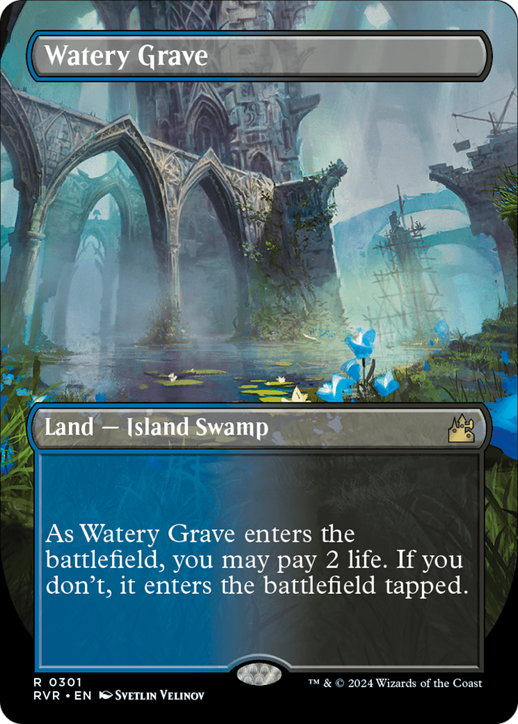 Watery Grave (Borderless) [Ravnica Remastered] | Devastation Store