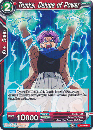 Trunks, Deluge of Power (DB1-003) [Dragon Brawl] | Devastation Store