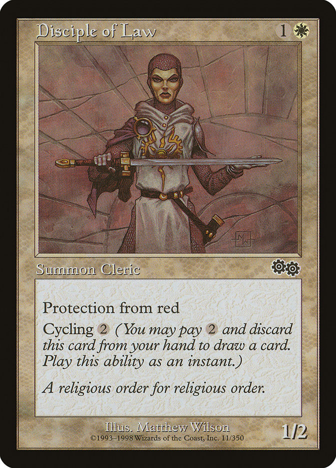 Disciple of Law [Urza's Saga] - Devastation Store | Devastation Store