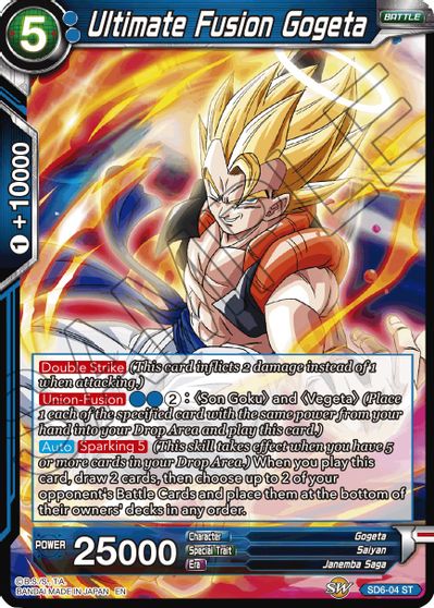 Ultimate Fusion Gogeta (Reprint) (SD6-04) [Battle Evolution Booster] | Devastation Store