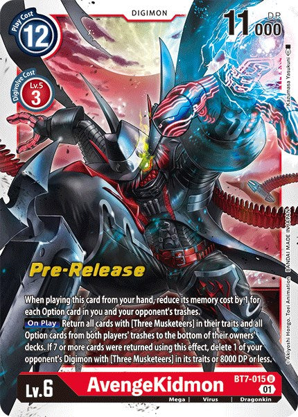 AvengeKidmon [BT7-015] [Next Adventure Pre-Release Cards] | Devastation Store