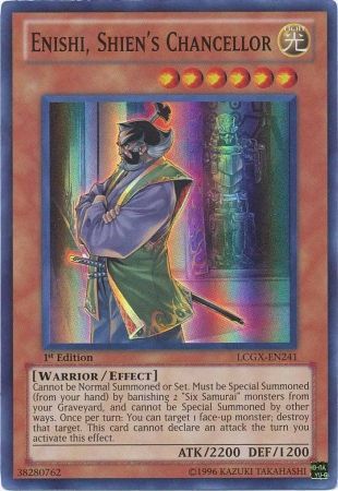Enishi, Shien's Chancellor [LCGX-EN241] Super Rare | Devastation Store