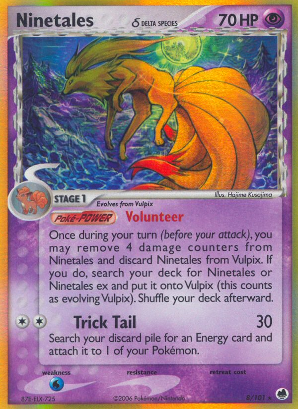 Ninetales (8/101) (Delta Species) [EX: Dragon Frontiers] | Devastation Store