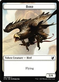Bird (001) // Sculpture Double-sided Token [Commander 2019 Tokens] | Devastation Store