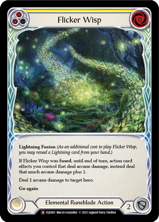 Flicker Wisp [U-ELE065] Unlimited Rainbow Foil | Devastation Store