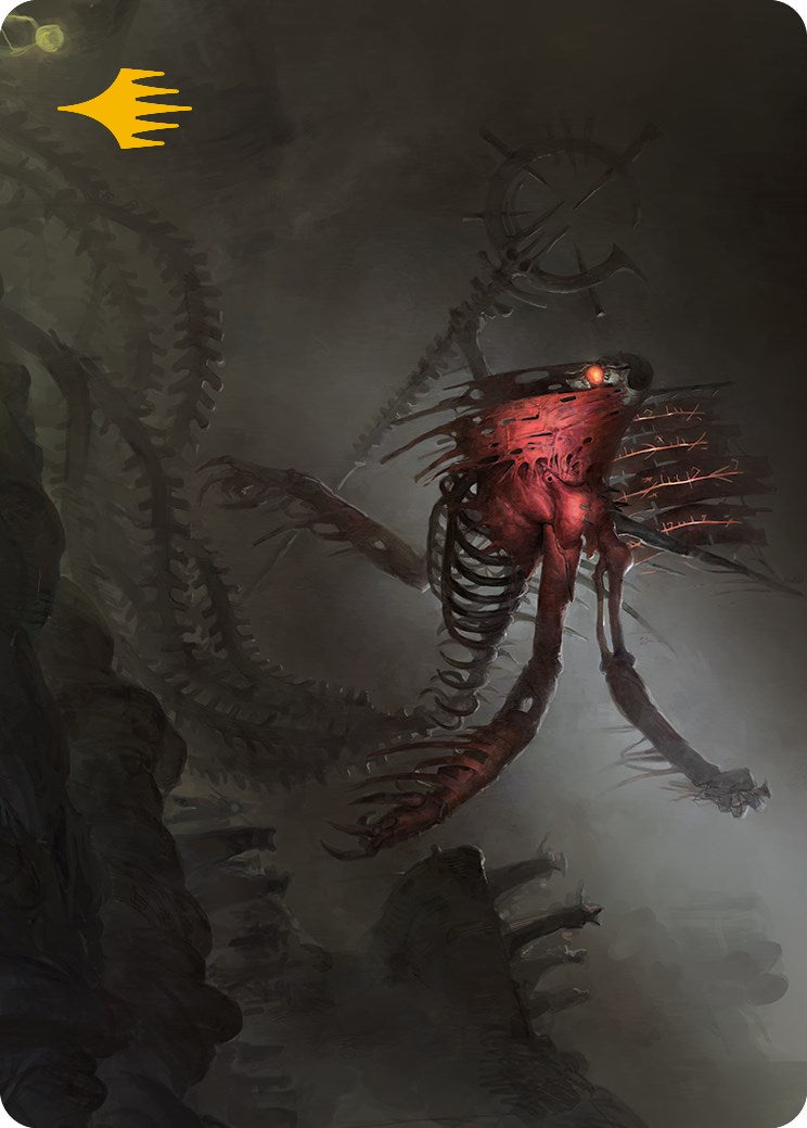 Drivnod, Carnage Dominus Art Card (Gold-Stamped Signature) [Phyrexia: All Will Be One Art Series] | Devastation Store