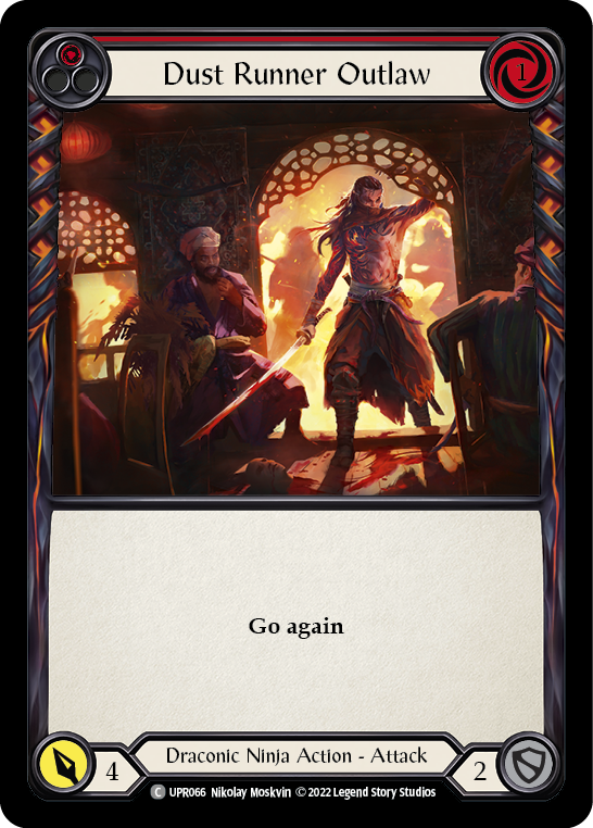 Dust Runner Outlaw (Red) [UPR066] (Uprising)  Rainbow Foil | Devastation Store