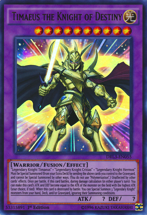 Timaeus the Knight of Destiny [DRL3-EN055] Ultra Rare | Devastation Store