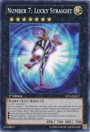 Number 7: Lucky Straight [SP14-EN027] Starfoil Rare | Devastation Store