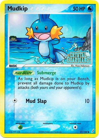 Mudkip (57/100) (Stamped) [EX: Crystal Guardians] | Devastation Store