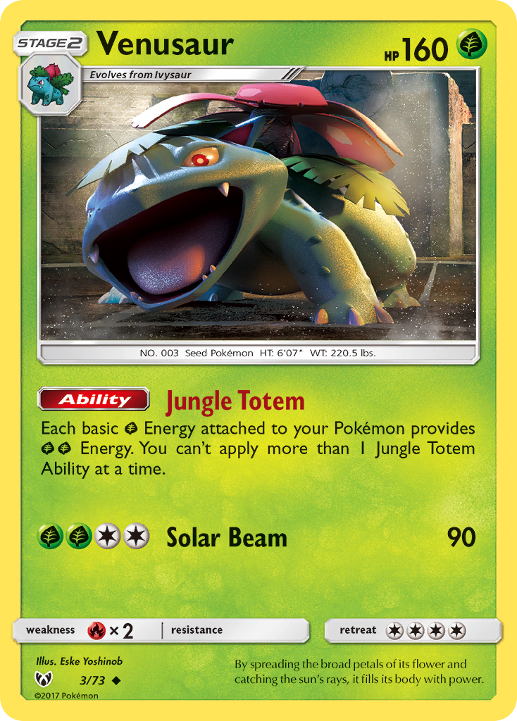 Venusaur (3/73) [Sun & Moon: Shining Legends] | Devastation Store