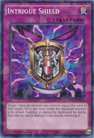 Intrigue Shield [BP03-EN231] Shatterfoil Rare | Devastation Store