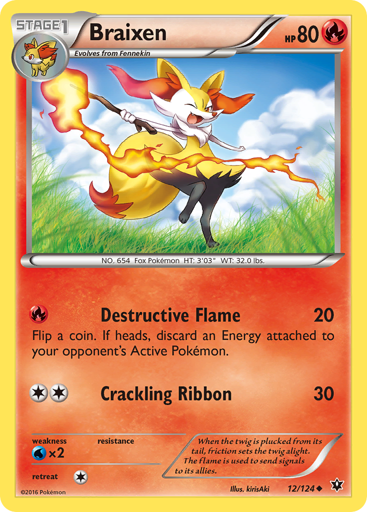 Braixen (12/124) [XY: Fates Collide] | Devastation Store