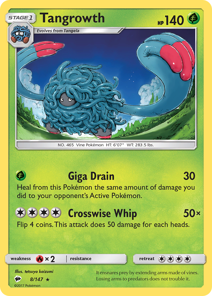 Tangrowth (8/147) [Sun & Moon: Burning Shadows] | Devastation Store