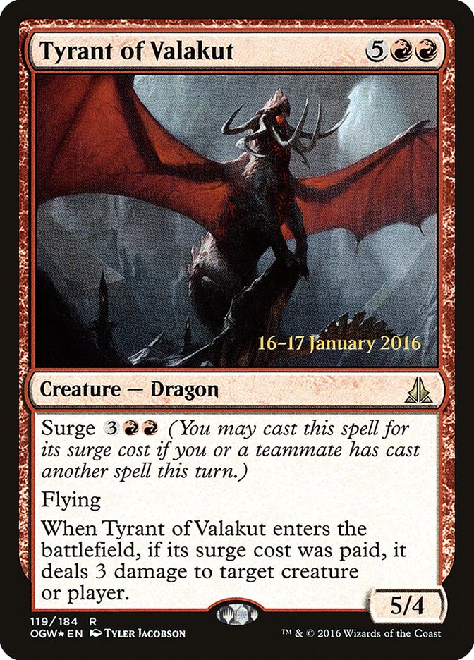 Tyrant of Valakut [Oath of the Gatewatch Prerelease Promos] - Devastation Store | Devastation Store