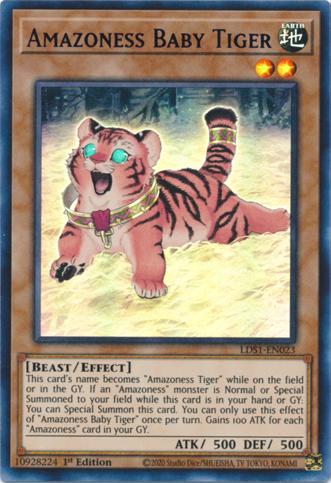 Amazoness Baby Tiger (Blue) [LDS1-EN023] Ultra Rare | Devastation Store