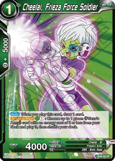 Cheelai, Frieza Force Soldier (Reprint) (SD8-05) [Battle Evolution Booster] | Devastation Store