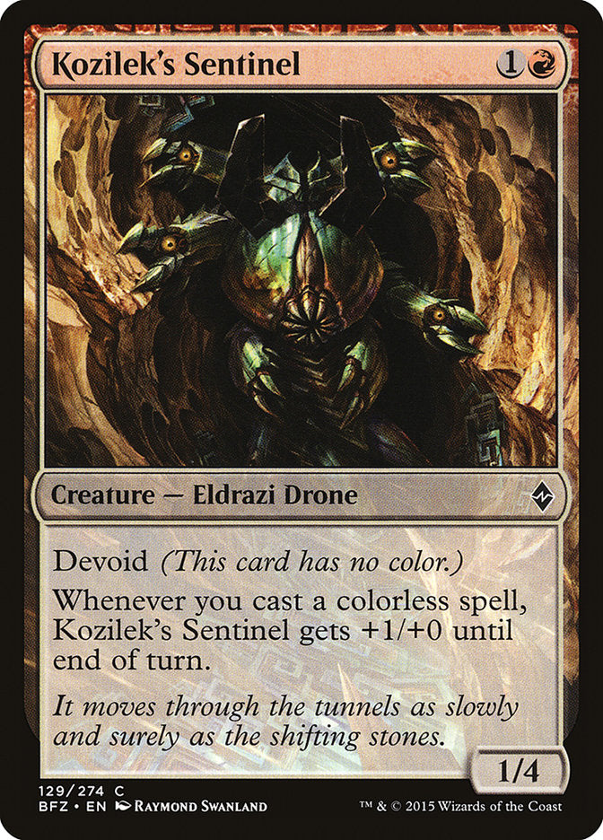 Kozilek's Sentinel [Battle for Zendikar] - Devastation Store | Devastation Store