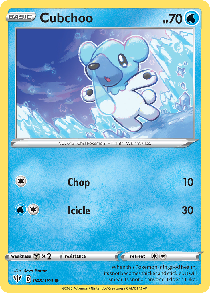 Cubchoo (048/189) [Sword & Shield: Darkness Ablaze] | Devastation Store