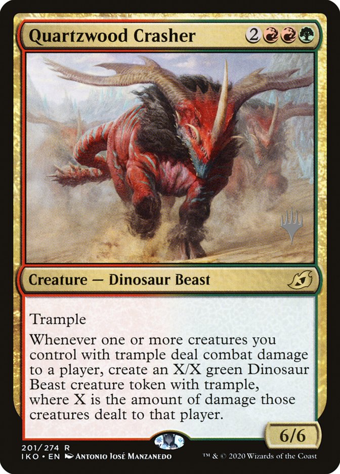 Quartzwood Crasher (Promo Pack) [Ikoria: Lair of Behemoths Promos] | Devastation Store
