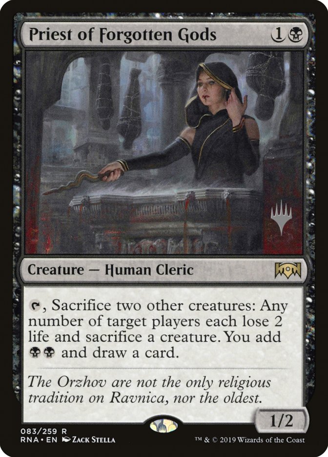 Priest of Forgotten Gods (Promo Pack) [Ravnica Allegiance Promos] | Devastation Store