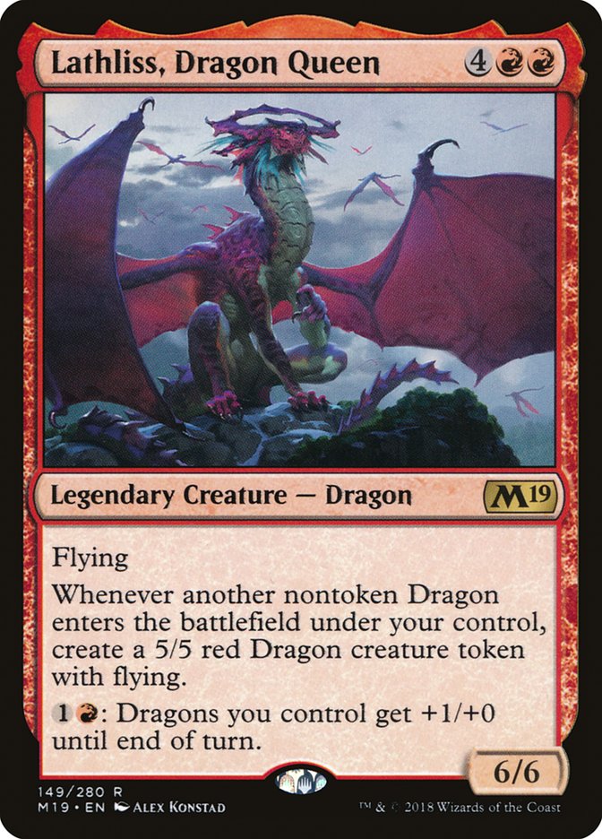 Lathliss, Dragon Queen [Core Set 2019] - Devastation Store | Devastation Store