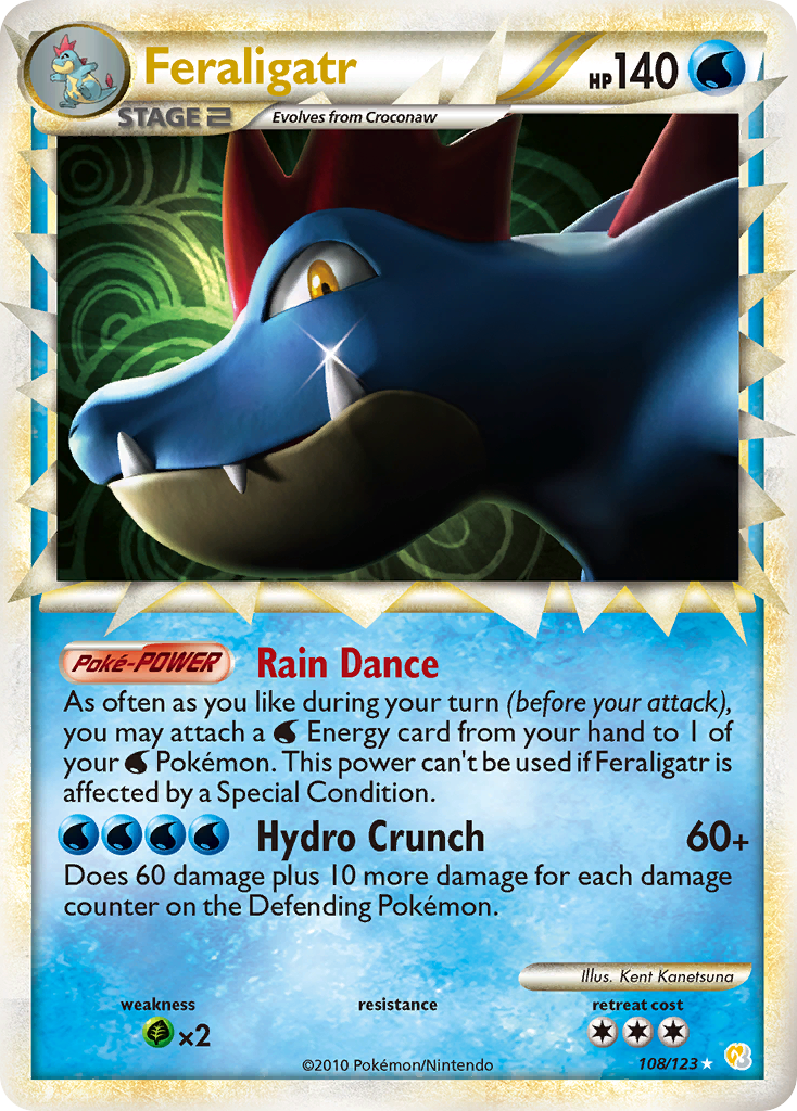 Feraligatr (108/123) [HeartGold & SoulSilver: Base Set] | Devastation Store