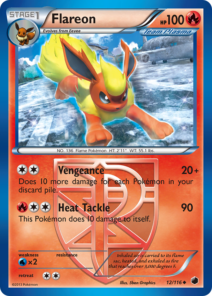 Flareon (12/116) [Black & White: Plasma Freeze] | Devastation Store