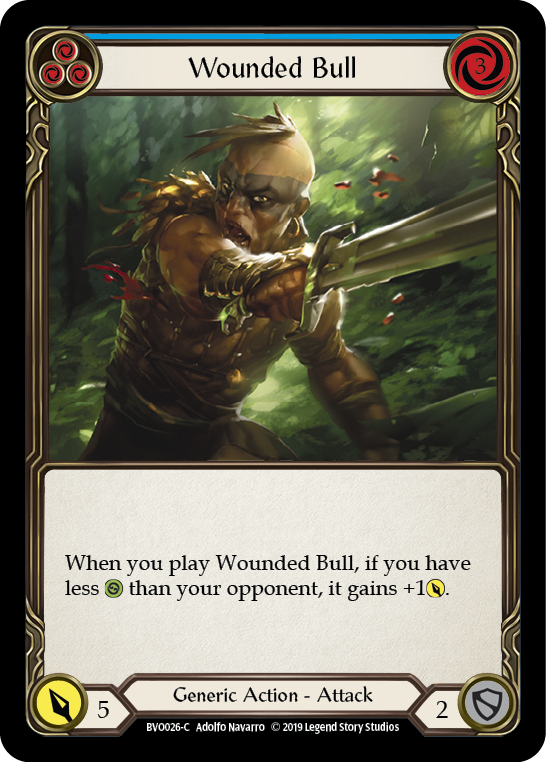 Wounded Bull (Blue) [BVO026-C] Normal - Devastation Store | Devastation Store