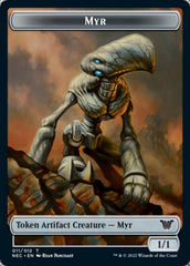 Myr // Pilot Double-sided Token [Kamigawa: Neon Dynasty Commander Tokens] | Devastation Store