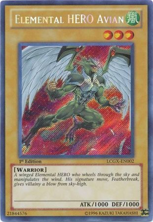 Elemental HERO Avian (Alternate Art) [LCGX-EN002] Secret Rare | Devastation Store