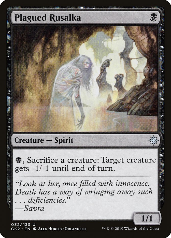 Plagued Rusalka [Ravnica Allegiance Guild Kit] | Devastation Store