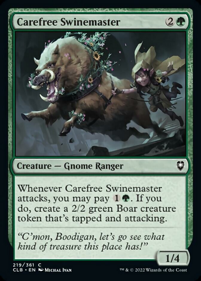 Carefree Swinemaster [Commander Legends: Battle for Baldur's Gate] | Devastation Store