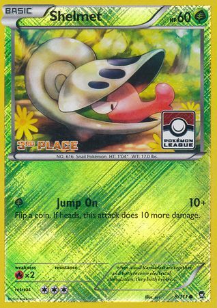 Shelmet (8/111) (League Promo 3rd Place) [XY: Furious Fists] | Devastation Store