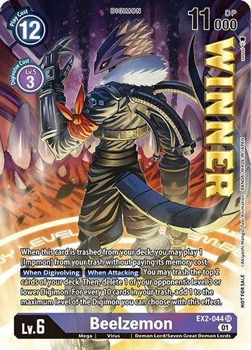 Beelzemon [EX2-044] (April 2023 Beelzemon Special) [Starter Deck: Beelzemon Advanced Deck Set Pre-Release Cards] | Devastation Store