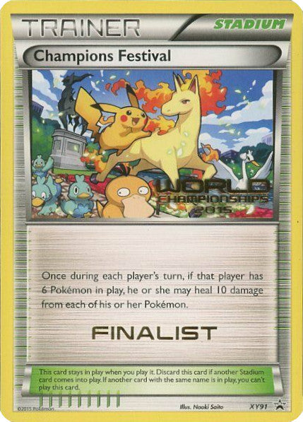 Champions Festival (XY91) (2015 Finalist) [XY: Black Star Promos] | Devastation Store