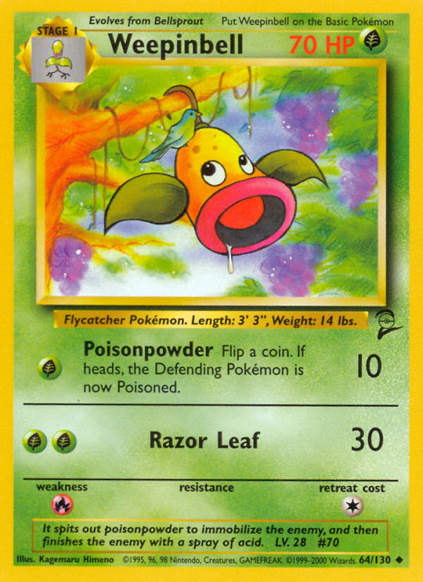 Weepinbell (64/130) [Base Set 2] | Devastation Store