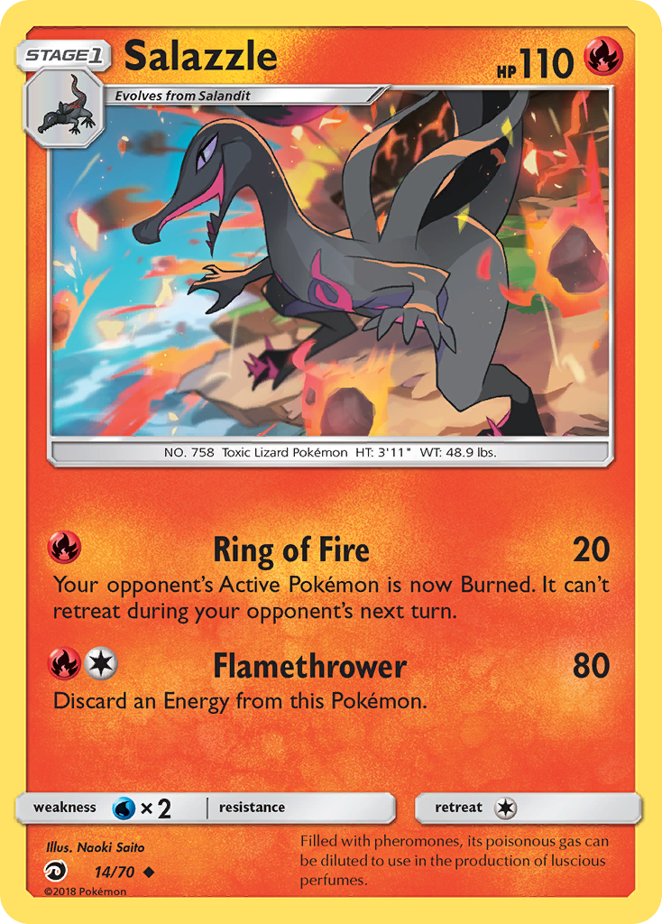 Salazzle (14/70) [Sun & Moon: Dragon Majesty] | Devastation Store