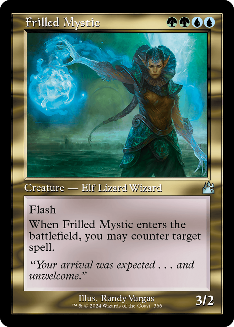 Frilled Mystic (Retro Frame) [Ravnica Remastered] | Devastation Store