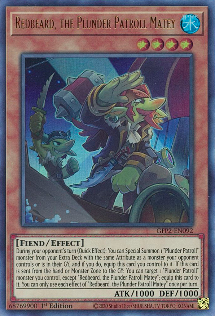 Redbeard, the Plunder Patroll Matey [GFP2-EN092] Ultra Rare | Devastation Store