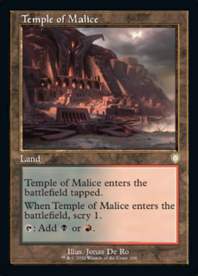 Temple of Malice (Retro) [The Brothers' War Commander] | Devastation Store