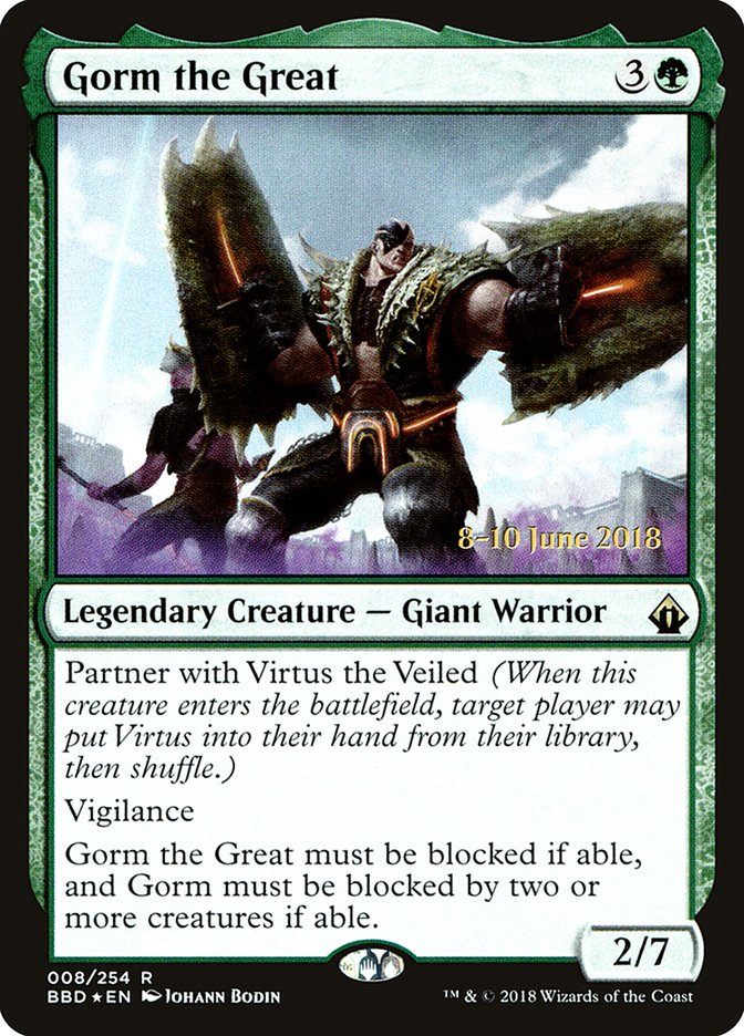 Gorm the Great  [Battlebond Prerelease Promos] | Devastation Store