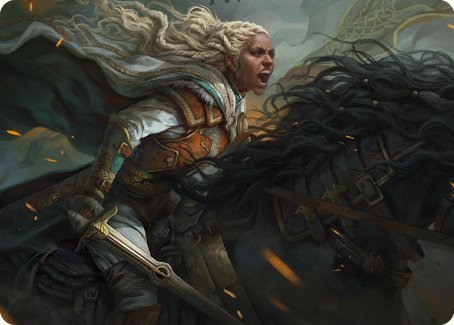 Eowyn, Fearless Knight Art Card [The Lord of the Rings: Tales of Middle-earth Art Series] | Devastation Store