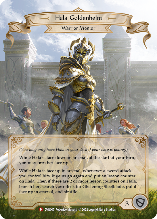 Hala Goldenhelm [DVR007] (Classic Battles: Rhinar vs Dorinthea) | Devastation Store