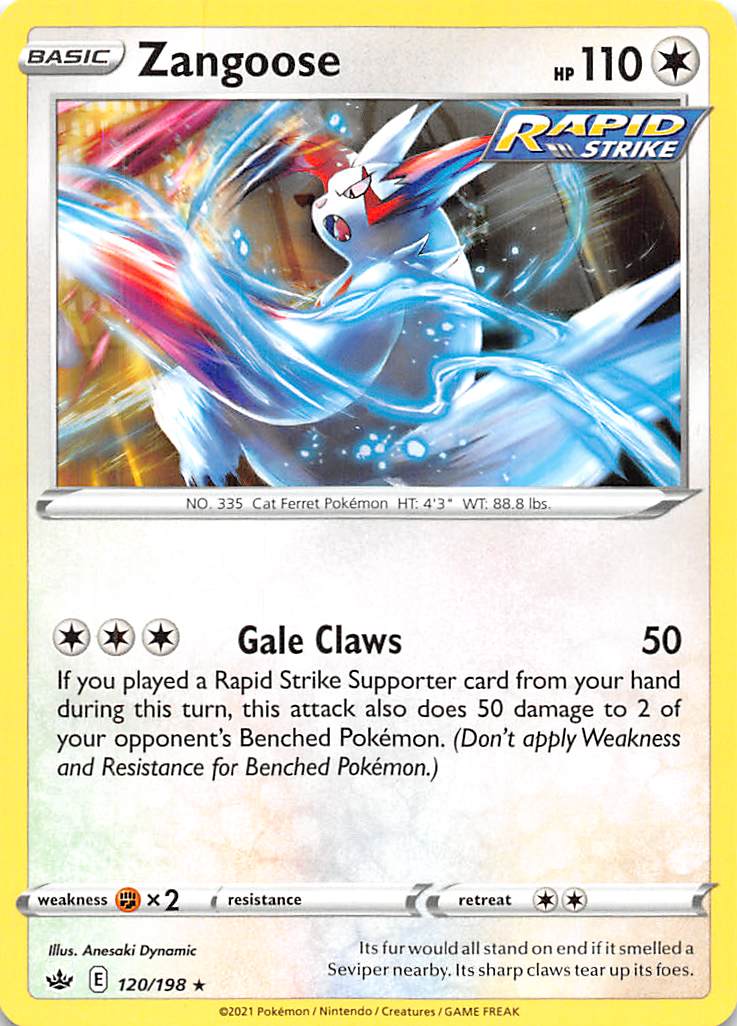 Zangoose (120/198) [Sword & Shield: Chilling Reign] | Devastation Store