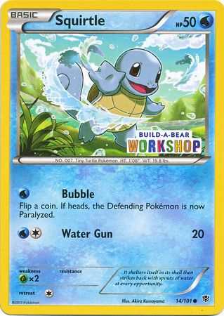 Squirtle (14/101) (Build A Bear Workshop Exclusive) [Black & White: Plasma Blast] | Devastation Store