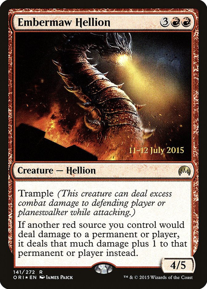 Embermaw Hellion [Magic Origins Prerelease Promos] - Devastation Store | Devastation Store